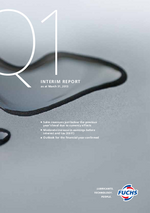 Cover of the Interim Report Q1 2013 of FUCHS PETROLUB SE